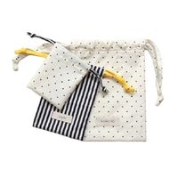 Sac à cordon de luxe en coton écologique motif lettre organique élégant avec logo personnalisé pour cadeau Promotion de voyage