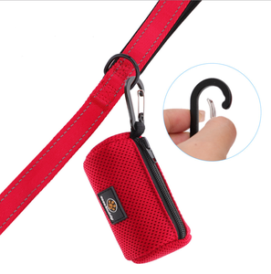 Distributeur de sacs à déjections canines portable, simple et mignon, en tissu de coton écologique, imperméable, lavable et biodégradable, pour animaux de compagnie - Product Image 5