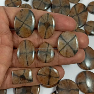 Natural Chaistolite Polished Slice Cabochon Lot Gemstone <b>Healing</b> Gemstone for Crystal Crafts Jewelry Wholesale Price - Product Image 1