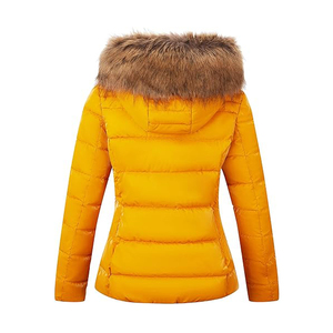 Veste bomber pour femmes en gros, imperméable, coupe-vent, tissu à mémoire de forme, style blazer, fermeture éclair, rembourrage en coton, nylon, laine - Product Image 3