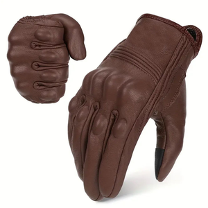 Guantes de Motocicleta de Cuero Genuino para Adultos, Cómodos, de Alto Rendimiento, para Carreras, Servicio OEM, por KARIMAN INDUSTRY - Product Image 2