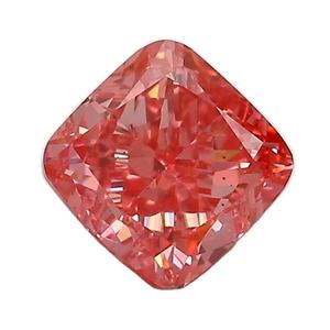 Diamant de coussin créé par laboratoire rose de couleur fantaisie - Product Image 1