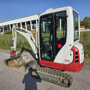 Matériel de construction de mini excavatrice de Takeuchi TB216 mini pelle avec la chenille de moteur de Kubota - Product Image 3