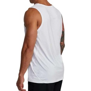 High Quality Sleeveless Shirt Muscle Gym Fitness Men's Custom <b>Stringer</b> Bodybuilding Tank Tops Cotton Polyester Breathable - Product Image 5