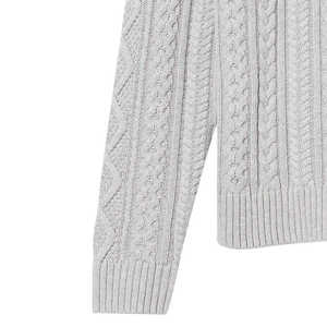 Suéter de punto de invierno de Jacquard Unisex transpirable liso, diseño informal, ropa cálida para hombres, moda suave y cómoda para invierno - Product Image 5