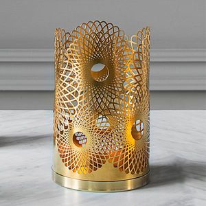 Velas votivas de diseño con acabado metálico de primera calidad para crear un ambiente elegante en bodas - Product Image 4