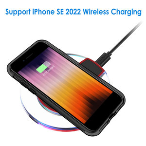 Coque pour iPhone SE 3/2 (édition <span class=keywords><strong>2022</strong></span>/2020), 4.7 pouces, couverture antichoc antichoc non jaunissante, dos transparent anti-rayures - Product Image 3