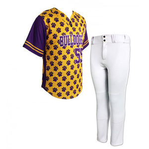 Camiseta de Béisbol Blanca al por Mayor, Personalizable por Sublimación, Transpirable, de Secado Rápido, Uniforme Económico - Product Image 2