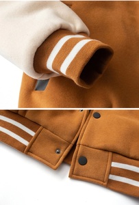 Veste universitaire LAYENNE de haute qualité pour hommes, broderie en chenille, manches en cuir, veste universitaire personnalisée avec lettres - Product Image 5