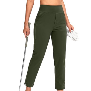 Femmes 7/8 Stretch cheville Bootcut Golf pantalon léger séchage rapide sport Performance décontracté 5 poches taille moyenne avant plat - Product Image 2