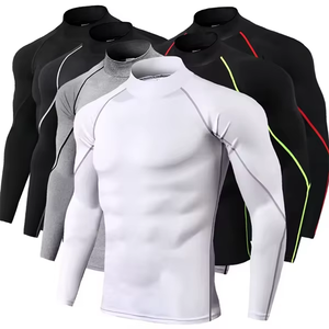 Offre Spéciale personnalisé hommes Rash Guard longue Compression Spandex avec Sublimation Logo personnalisé imprimé Gym Direct Fabricant Usine - Product Image 5
