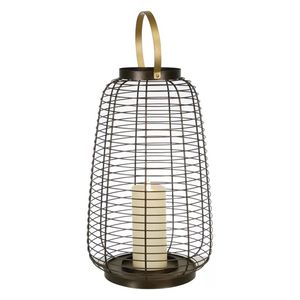 Lanterne en fer traditionnelle, cour ancestrale, intérieur, patrimoine, métal, bougie, éclairage culturel pour la maison, traversée des générations, intemporelle - Product Image 1