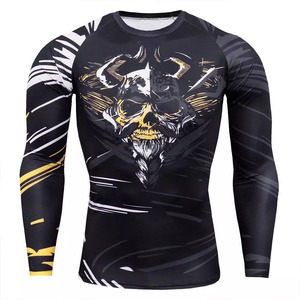 Nouveau design Ensemble de compression pour course à pied fitness à manches longues respirant personnalisé pour hommes - Product Image 5
