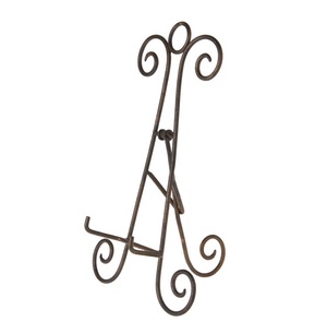 Support de plaque de fer de conception fantaisie support de plaque debout de table noir fini cuisine support de plaque mural support de vaisselle - Product Image 1