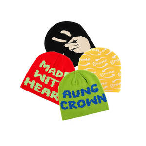 Custom Beanie Low Moq Colorful Knitted Winter Beanie Warm Caps Hats Custom Embossed Beanie Hat Top Quality Ronpex - Product Image 1