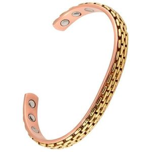 Handcrafted Artistic Fish <b>Copper</b> <b>Bracelet</b> with 6 Magnets Diamond Encrusted for Weddings Z Crafts - Product Image 6
