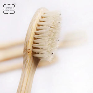 แปรงสีฟันไม้ไผ่ธรรมชาติแบบนิ่มแปรงสีฟันไม้ไผ่รีไซเคิลย่อยสลายได้ปราศจากสาร BPA - Product Image 3