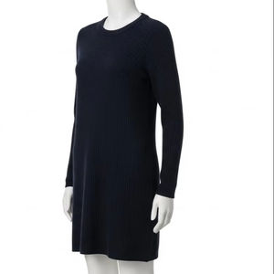 ชุดเดรสลำลองผ้าฝ้ายเนื้อนุ่มพิมพ์ลายด้วยเส้นด้ายแบบนูน แขนยาว เหมาะสำหรับใส่ในชีวิตประจำวัน แฟชั่นเสื้อผ้า ตลาดขายส่ง ศูนย์การค้า - Product Image 2