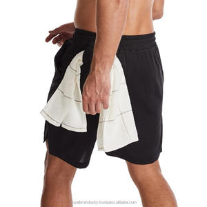 2025 plus récent hommes décontracté entraînement Shorts de gymnastique Fitness Joggers sports d'été entraînement pantalons courts 2-en-1 course Jogging Shorts - Product Image 6