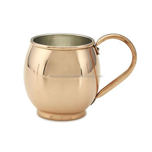 Mug en cuivre martelé, mugs Mule, idéal pour les boissons, design martelé, nouveau design, mug en cuivre massif pour Moscow Mule - Product Image 5