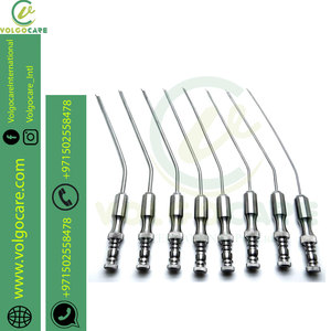 Juego de 8 piezas de tubos de succión Frazier al por mayor, instrumentos quirúrgicos de diagnóstico, acero inoxidable y material plástico - Product Image 2
