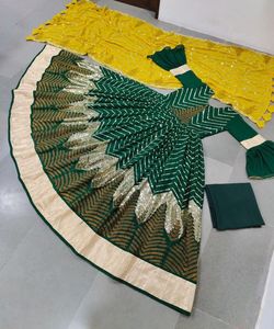 Diseñador elegante Georgette Lehenga Choli con Dupatta Bordado Secuencia Trabajo Ropa étnica india y pakistaní para ropa de fiesta ApparelGarment - Product Image 4