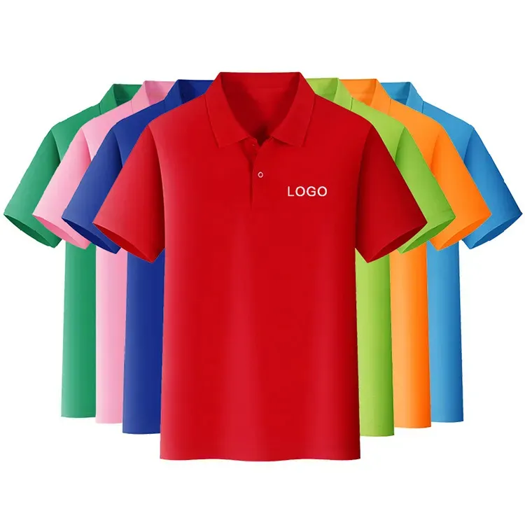 Vente en gros de vêtements d'été à séchage rapide 2024 tenue décontractée hommes polo t-shirts avec logo brodé ajusté polo pour hommes
