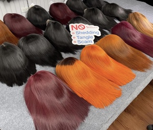Venta al por mayor peluca hueso pelo liso para peluca extensión de cabello humano pelo vietnamita crudo recto - Product Image 5