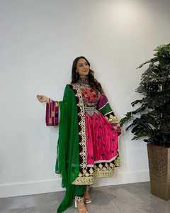 OEM nuevo afgano Kuchi Tribal Vintage vestidos 2025 para mujeres estilo modesto cremallera Pakistán ropa fabricante - Product Image 6