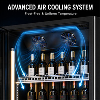 Réfrigérateur commercial vertical à grande visibilité pour bières, avec système de refroidissement par compresseur et dégivrage automatique, idéal pour les pubs – Vente directe usine
