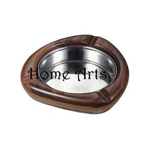Attractive Design Wood And Stainless Steel <b>Smoking</b> Ashtray Prime Quality Round Shape Cigar <b>Smoking</b> Ashtray - Product Image 4