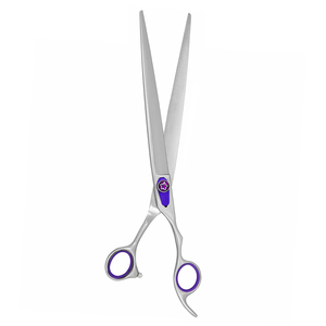 Tijeras para el cuidado de mascotas Cuchillas rectas de acero inoxidable Tijeras para el cuidado de mascotas con tornillo ajustable y reposapiés - Product Image 6