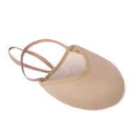 Zapatos de gimnasia de punta de giro Lírica de media suela de microfibra-Modelo 147, ideales para rutinas rítmicas. Baile de media suela