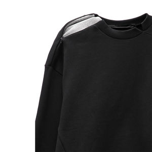 Vente en gros de nouveau sweat-shirt pour homme découpé épais d'hiver à double face avec col en polaire de haute qualité intérieure - Product Image 6