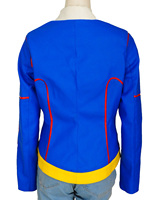 Blouson de motard réversible en cuir véritable matelassé avec logo Superman, respirant, en peau de mouton aniline, fermeture éclair, pour femme, noir, bleu roi, grandes tailles