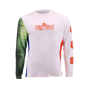 Sun Protection Upf 50+ OEM <b>Fishing</b> Shirts Moisture Wicking Polyester Spandex <b>Fishing</b> Shirt Recycled & Friendly Material <b>Mask</b> - Product Image 1