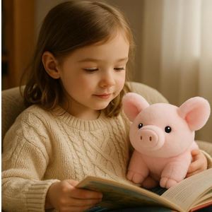 10cm Soft & Cuddly Foam Filled Pink Pig Plush Toy Cute Farm <b>Animal</b> Gift for 14 Years Unisex Halloween PEPPAPIG Global <b>Production</b> - Product Image 4