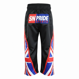 Pantalon de kick-boxing décontracté professionnel pour homme, coupe confortable, taille élastique, toile respirante, écologique, lavé, pour l'entraînement - Product Image 5
