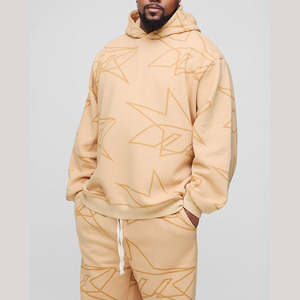 Vente en gros Ensemble de survêtement 2 pièces pour hommes, vêtements de sport avec logo personnalisé, jogging, pantalon à cordon pour la salle de sport et vêtements décontractés - Product Image 5