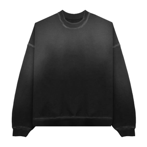 Sweat-shirt décontracté surdimensionné en coton épais 100% pour homme et femme, imprimé, brodé et perlé, de haute qualité, idéal pour l'hiver, ODM - Product Image 1