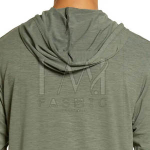 Best Selling Eco-Friendly Slim Fit Men's Pullover Hoodie <b>Snap</b> <b>Fastener</b> Customizable Size 100% Cotton Plain Design Winter Made - Product Image 5