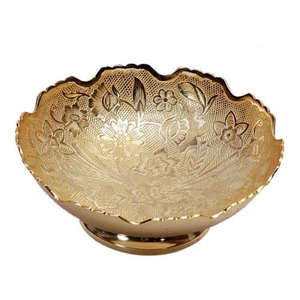 Custom Designed Gold Finished <b>Metal</b> <b>Mixing</b> <b>Bowls</b> Disposable for Restaurants and Hotels for Parties Made in India - Product Image 5