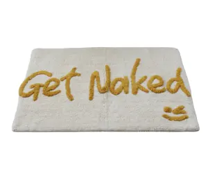 Nihai konfor dayanıklılık için % 100% pamuktan yapılmış çıplak püsküllü Bathmat olsun logo nakış gibi özel el yapımı ürünler