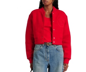 Ropa de diseñador logotipo personalizado Chenille parche bordado nueva moda prendas de vestir exteriores todos los hombres de lana Letterman Varsity chaqueta - Product Image 3