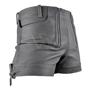 Short en cuir pour hommes le plus vendu séchage rapide respirant taille moyenne style décontracté concevez votre propre logo motif solide - Product Image 5