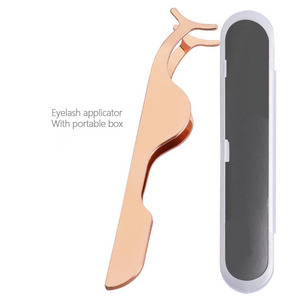 Tondeuse à sourcils dorée applicateur de cils en acier inoxydable pour kit d'outils de beauté pour faux sourcils - Product Image 1