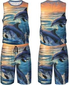 Vêtements de basket-ball de qualité supérieure conçus sur mesure short en jersey original ensemble d'uniformes d'entraînement imprimés par sublimation respirants - Product Image 1