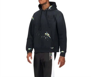 Sudadera con capucha y pantalones apilados personalizados unisex, chándal acampanado de algodón 100%, ropa de calle cómoda de talla grande para el invierno - Product Image 3