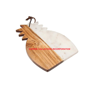 Tabla de cortar ecológica de mármol y madera con diseño de piña, venta al por mayor de plástico para uso en la cocina para la preparación de alimentos - Product Image 2