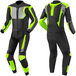 Allover-traje de cuero de vaca para Moto de carreras, traje de Moto de carreras con uniforme - Product Image 1